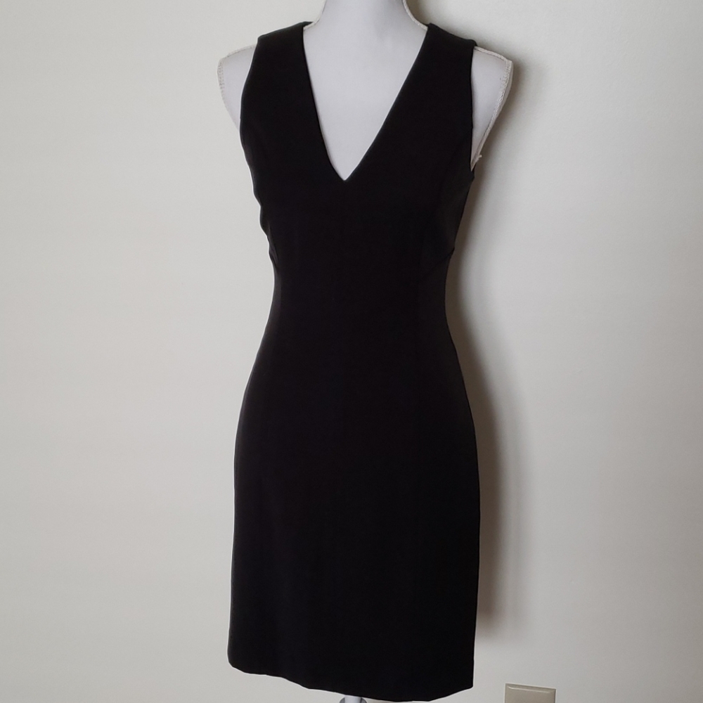 Bebe black midi dress